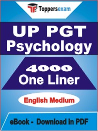 UP PGT Psychology One Liner Book PDF in English
