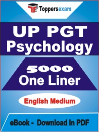 UP PGT Psychology One Liner Book PDF in English