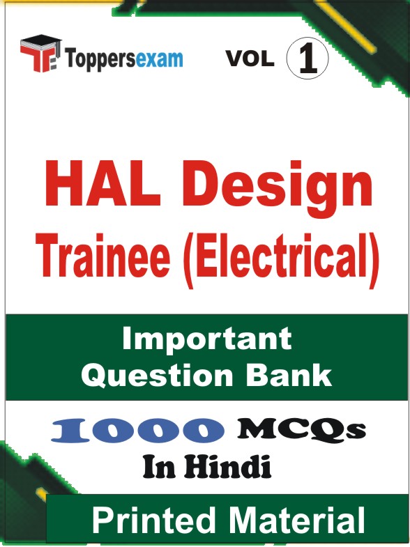 HAL Design Trainee (Electrical) Book in Hindi - Objective MCQ (VOL.1)