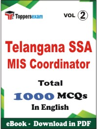 Telangana SSA MIS Coordinator PDF Book in English - MCQ / Objective Questions (VOL.2)