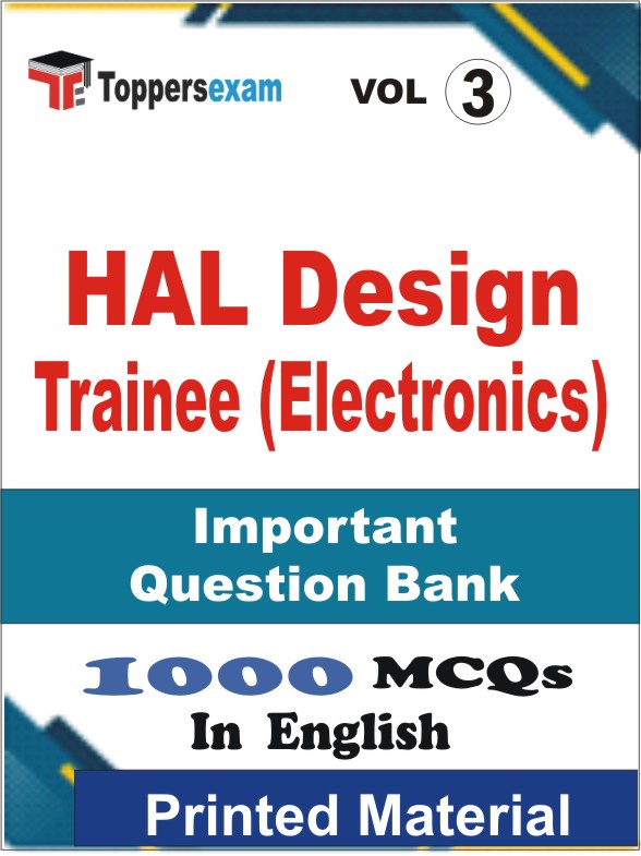HAL Design Trainee (Electronics) Book in English - Objective MCQ (VOL.3)