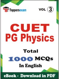 CUET PG Physics PDF Book in English - MCQ / Objective Questions (VOL.3)