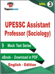 UPESSC Assistant Professor (Sociology) Test PDF Book in English - Mock Test/Practice Set (VOL.3)