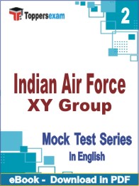 Indian Air Force XY Group Test PDF Book In English - Question Paper