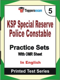 KSP Special Reserve Police Constable Book in English - Mock Test / Practice Set