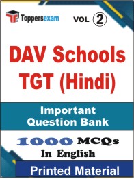 DAV Schools TGT (Hindi) Book in English - Objective MCQ (VOL.2)