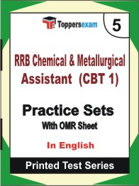 RRB Chemical & Metallurgical Assistant (CBT 1) Book in English - Mock Test / Practice Set