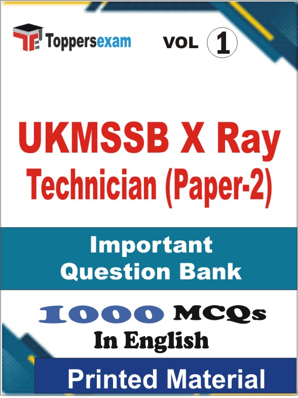 UKMSSB X Ray Technician (Paper-2) Book in English - Objective MCQ (VOL.1)