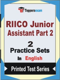 RIICO Junior Assistant (Part-2) Book in English - Question Paper / Practice Set