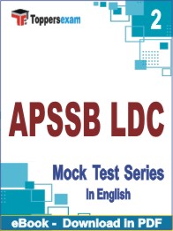 APSSB LDC Test PDF Book In English - Question Paper