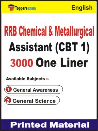 RRB Chemical & Metallurgical Assistant (CBT 1) One Liner Book in English