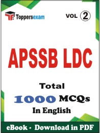 APSSB LDC PDF Book in English - MCQ / Objective Questions (VOL.2)