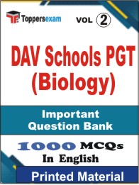 DAV Schools PGT (Biology) Book in English - Objective MCQ (VOL.2)
