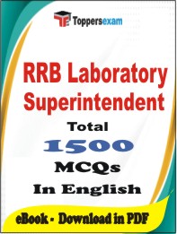 RRB Laboratory Superintendent PDF Book in English - MCQ / Objective Questions