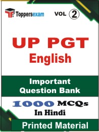 UP PGT English   Book in Hindi - Objective MCQ(VOL.2)