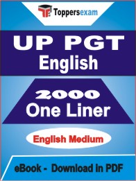 UP PGT English One Liner Book PDF in English