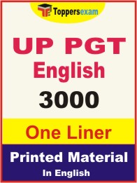 UP PGT English One Liner Book in English