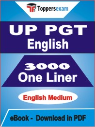 UP PGT English One Liner Book PDF in English