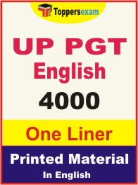 UP PGT English One Liner Book in English
