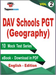 DAV Schools PGT (Geography) Test PDF Book in English - Practice Set/Mock Test (VOL.2)