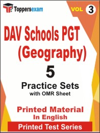 DAV Schools PGT (Geography) Book in English - Practice Set (VOL.3)