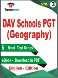 DAV Schools PGT (Geography) Test PDF Book in English - Mock Test/Practice Set (VOL.3)