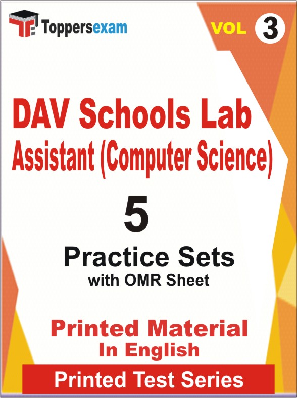 DAV Schools Lab Assistant (Computer Science) Book in English - Practice Set (VOL.3)