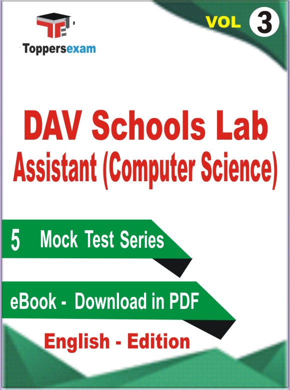 DAV Schools Lab Assistant (Computer Science) Test Book PDF in English - Practice Set /Mock Test (VOL.3)