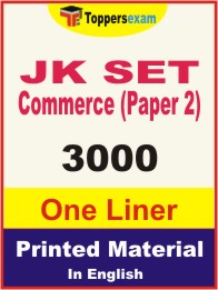JK SET Commerce (Paper 2) One Liner Book in English