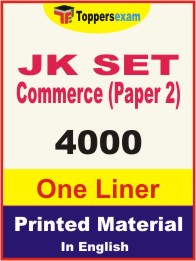 JK SET Commerce (Paper 2) One Liner Book in English
