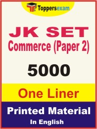 JK SET Commerce (Paper 2) One Liner Book in English