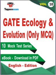 GATE Ecology & Evolution (Only MCQ) Test PDF Book in English - Mock Test/Practice Set (VOL.10)