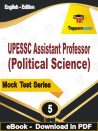 UPESSC Assistant Professor (Political Science) Test PDF Book In English - Practice Set