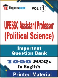 UPESSC Assistant Professor (Political Science) Book in English - Objective MCQ (VOL.1)