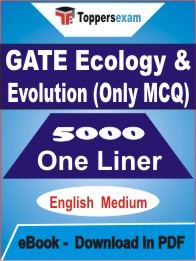 GATE Ecology & Evolution (Only MCQ) One Liner Book PDF in English