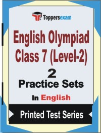 English Olympiad Class 7 (Level-2) Book in English - Question Paper / Practice Set