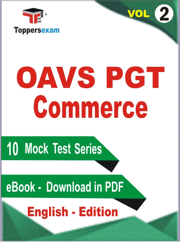 OAVS PGT Commerce Test PDF Book in English - Practice Set /Mock Test (VOL.2)