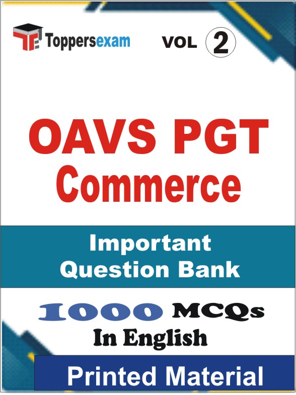 OAVS PGT Commerce Book in English - Objective MCQ (VOL.2)