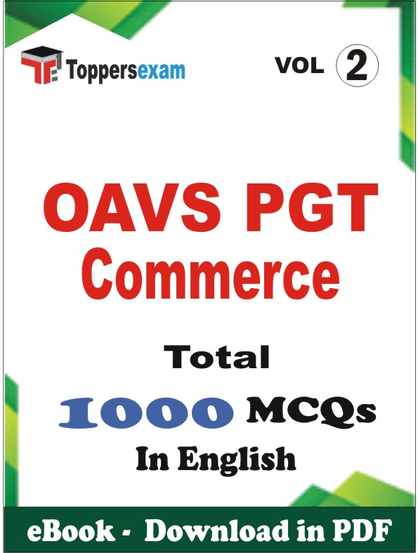 OAVS PGT Commerce PDF Book In English - MCQ / Objective Questions (VOL.2)