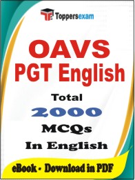 OAVS PGT English PDF Book in English - MCQ / Objective Questions
