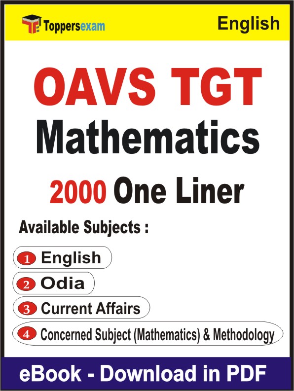 OAVS TGT Mathematics One Liner Book PDF in English