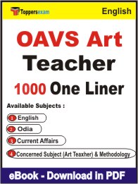 OAVS Art Teacher One Liner Book PDF in English