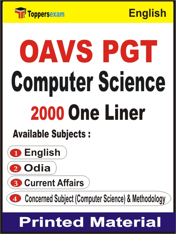 OAVS PGT Computer Science One Liner Book in English