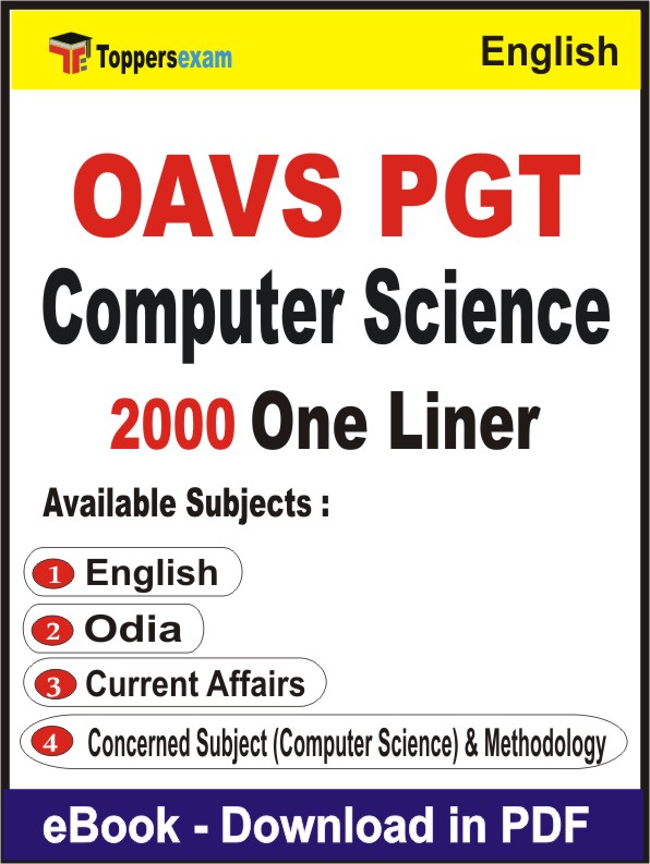OAVS PGT Computer Science One Liner Book PDF in English