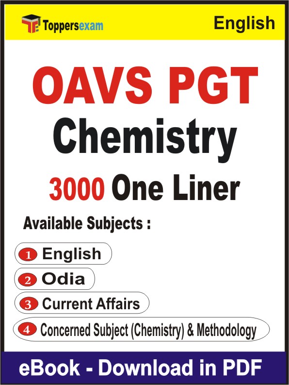 OAVS PGT Chemistry One Liner Book PDF in English