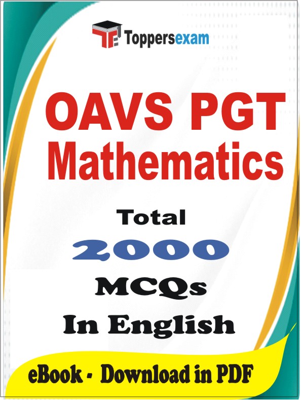 OAVS PGT Mathematics PDF Book In English - MCQ / Objective Questions
