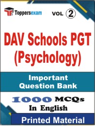 DAV Schools PGT (Psychology) Book in English - Objective MCQ (VOL.2)