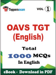OAVS TGT (English) PDF Book InEnglish - MCQ / Objective Questions(VOL.1)