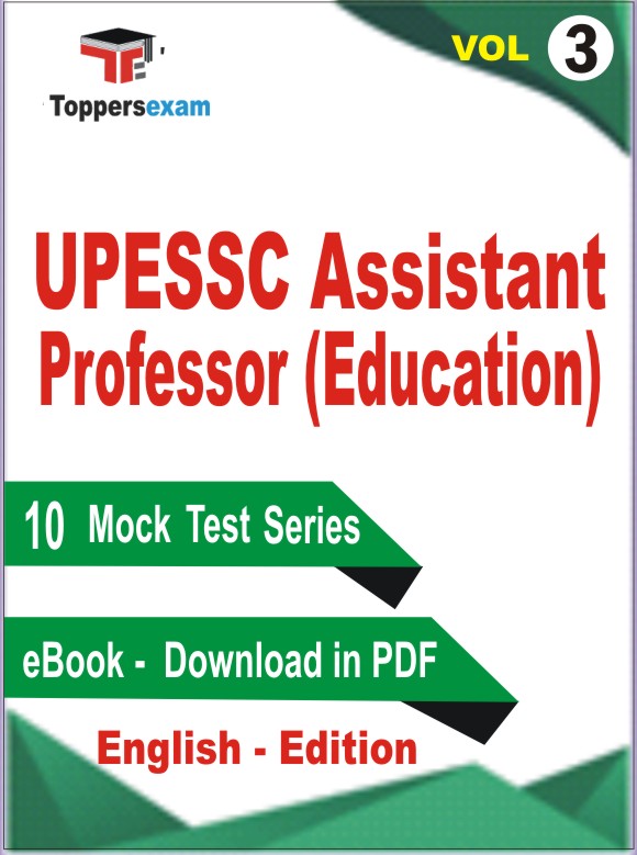 UPESSC Assistant Professor (Education) Test Book PDF in English - Practice Set /Mock Test (VOL.3)