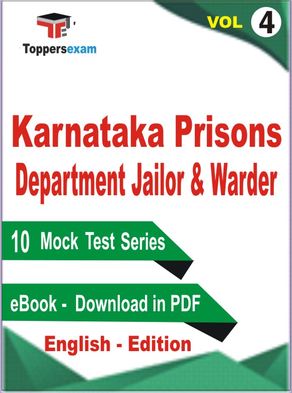 Karnataka Prisons Department Jailor & Warder Test PDF Book in English - Mock Test/Practice Set (VOL.4)